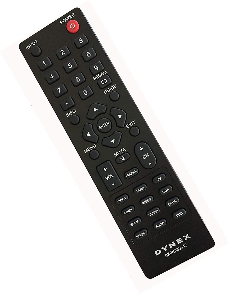 DYNEX DX-RC01A-12 DX-RC02A-12 LCD LED TV Remote for DX-32L100A13 DX-26L100A13 and Other DYNEX TV - Image 1